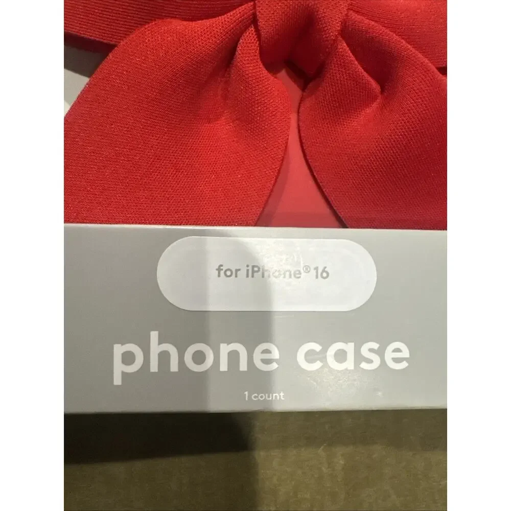 Heyday Red Bow I Phone 16 Case New Holiday, Novelty Adorable Target Exclusive